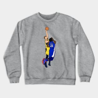 Domantas Sabonis Dunks On Joel Embiid Crewneck Sweatshirt